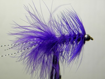 Bead head Wooley Buggar  -  Purple